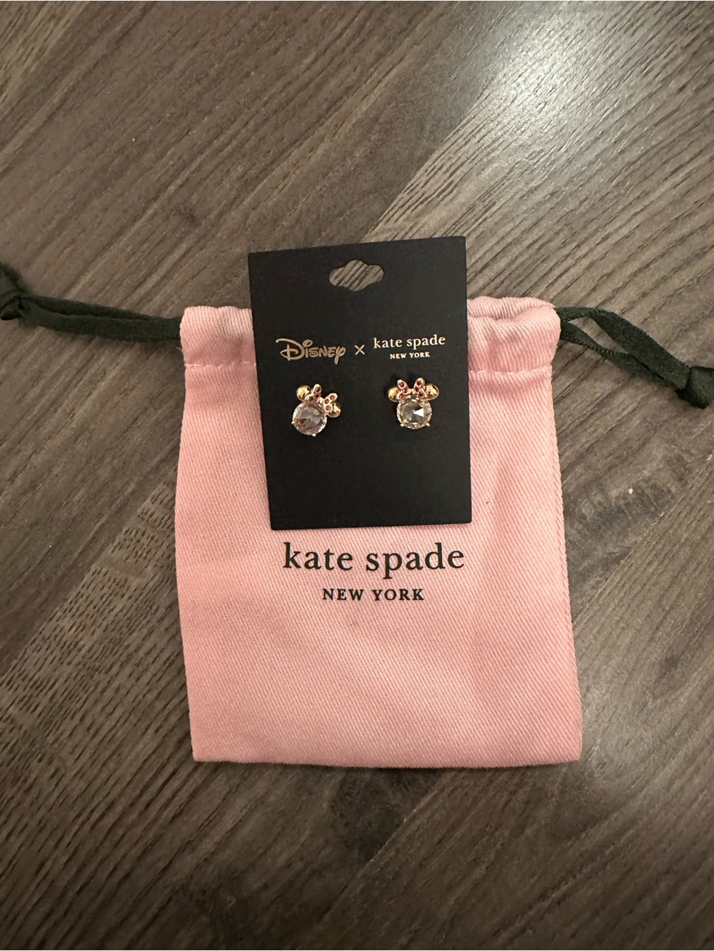 kate spade Minnie Mouse Crystal Stud Earrings